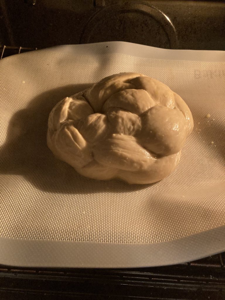 Challah in the oven (Pressman 2020)