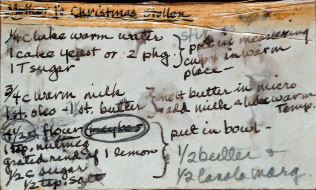 stollen recipe