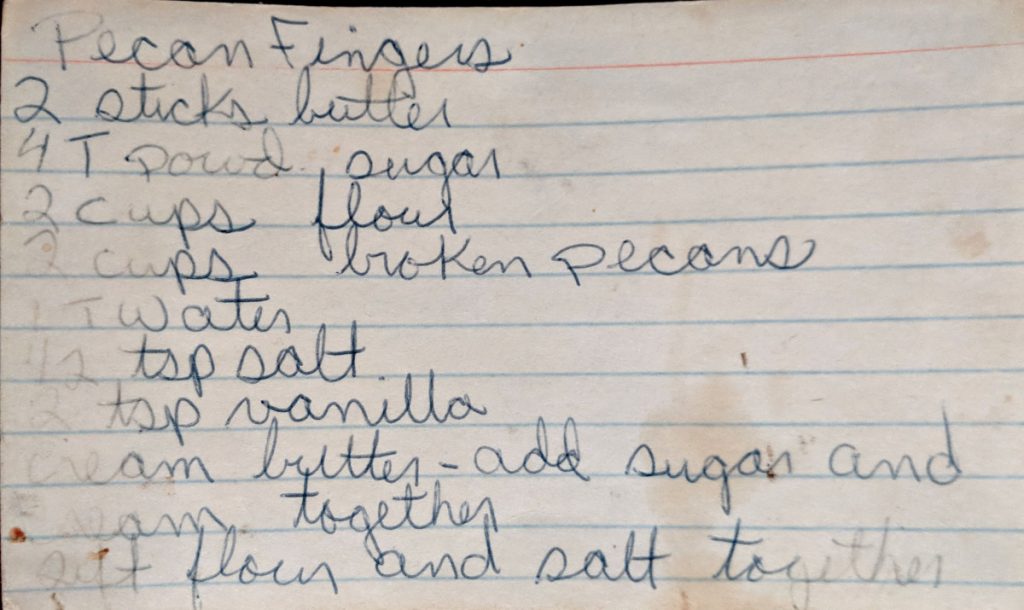 pecan finger recipe