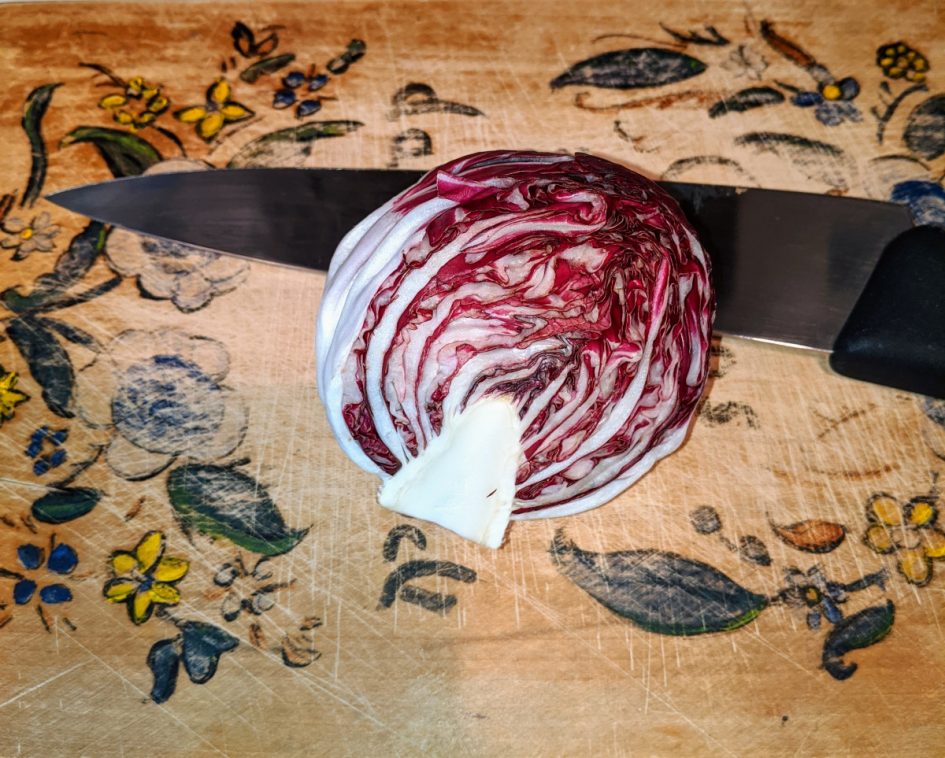 radicchio cut in half